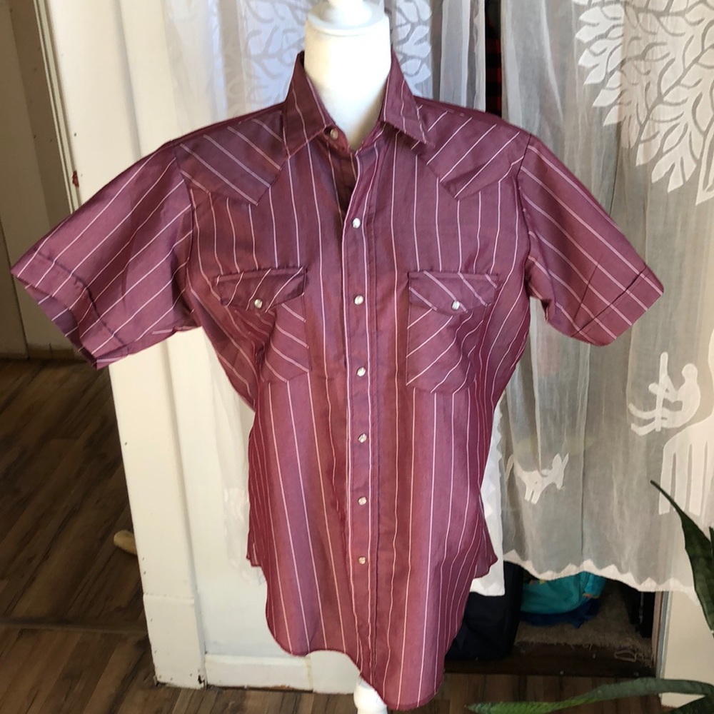Vintage wester mauve men’s pear snaps
